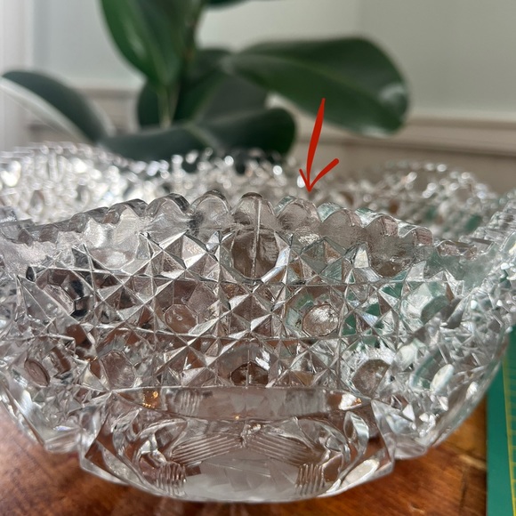 Antique Crystal Punch Bowl - Picture 10 of 10